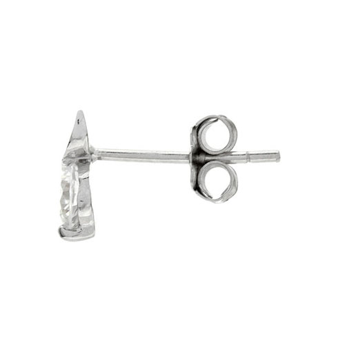 dormeuse femme argent zirconium 8700053 pic3