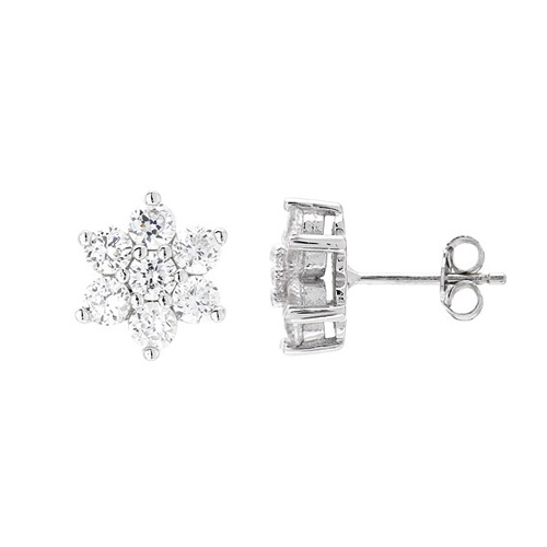 dormeuse femme argent zirconium 8700074