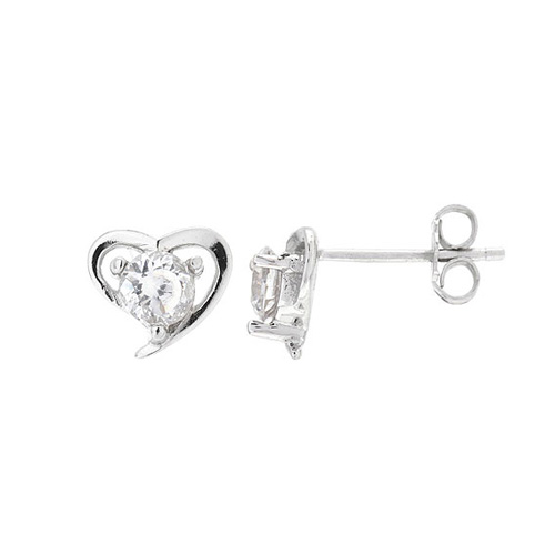 dormeuse femme argent zirconium 8700088