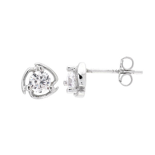 dormeuse femme argent zirconium 8700093