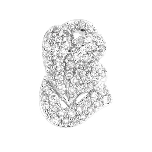 dormeuse femme argent zirconium 8700134 pic2