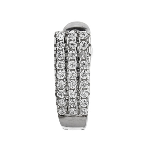 dormeuse femme argent zirconium 8700141 pic2