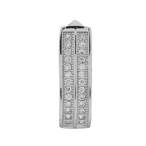 dormeuse femme argent zirconium 8700142 pic2