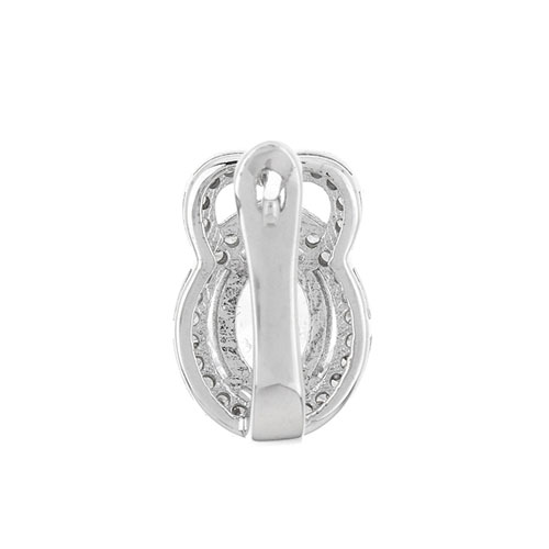 dormeuse femme argent zirconium 8700153 pic4