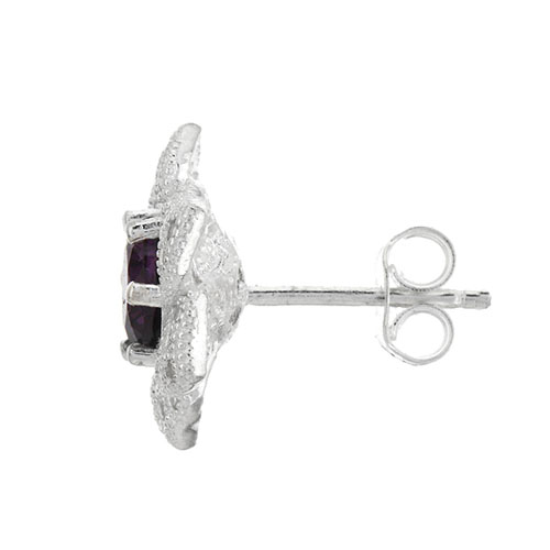 dormeuse femme argent zirconium 8700160 pic3