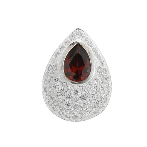 dormeuse femme argent zirconium 8700180 pic2