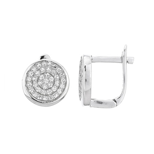 dormeuse femme argent zirconium 8700185