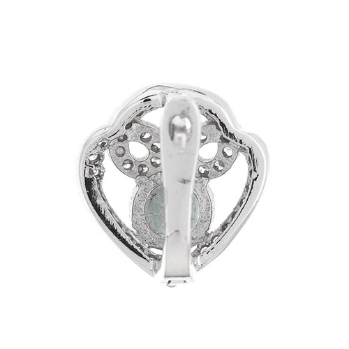 dormeuse femme argent zirconium 8700203 pic4