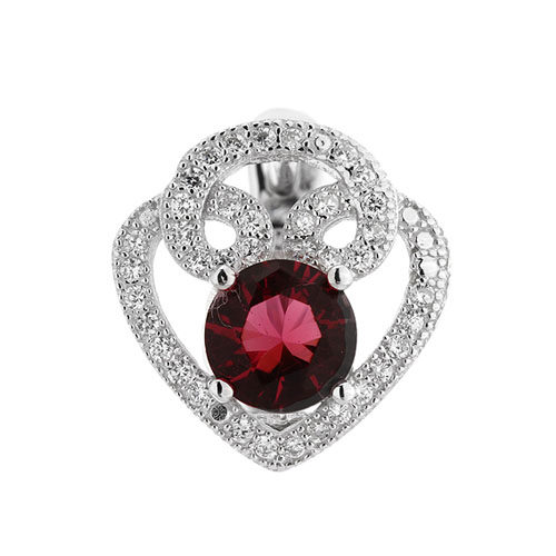 dormeuse femme argent zirconium 8700204 pic2