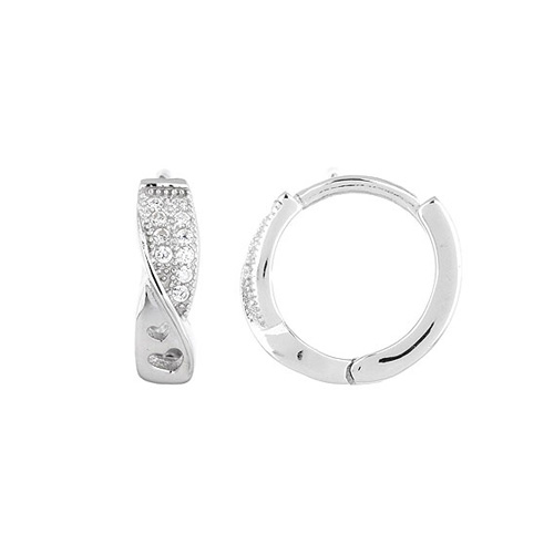 dormeuse femme argent zirconium 8800034