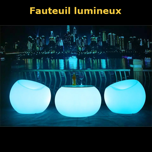 fauteuil lumineuse led CHADJP65