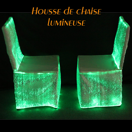 housse chaise lumineuse