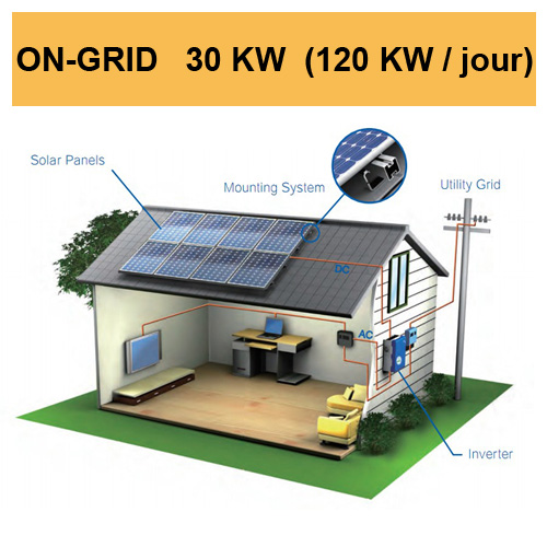 kit solaire 30KW on grid