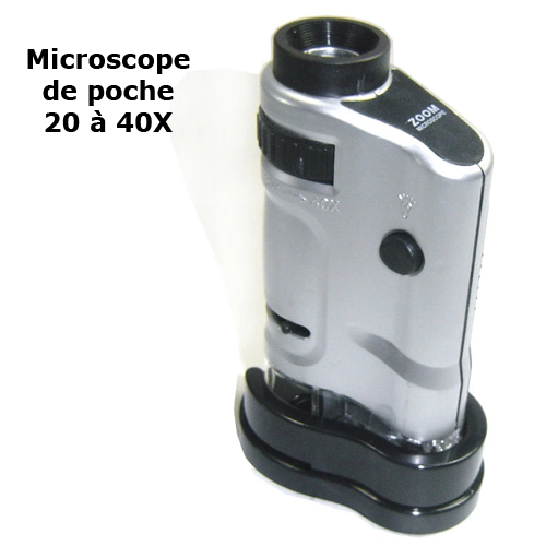 microscope de poche 20 40X