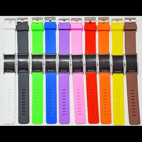 montre digitale bracelet silicone