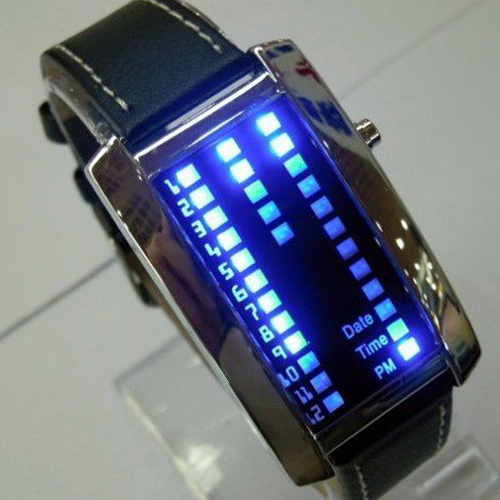 montre metal 29 leds GL1006