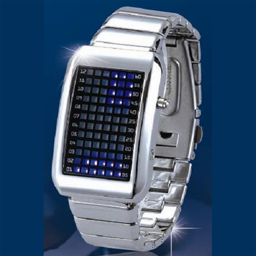 montre metal 72 leds GL1001