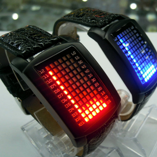 montre metal 72 leds GL1060