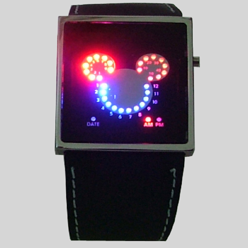 montre metal leds fantaisie GL1055