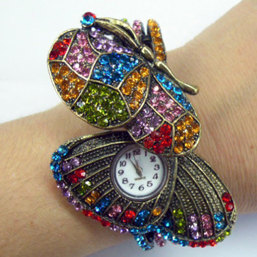 montre strass papillon WS1146