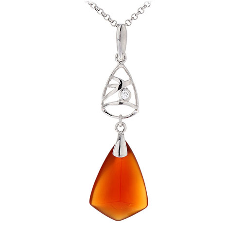 pendentif femme argent agate 8300432