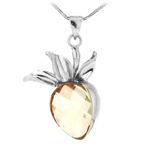 pendentif femme argent cristal 8300085