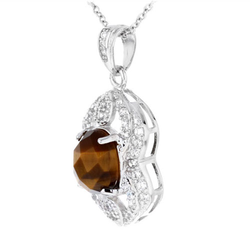 pendentif femme argent diamant 8300360 pic2