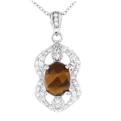 pendentif femme argent diamant 8300360