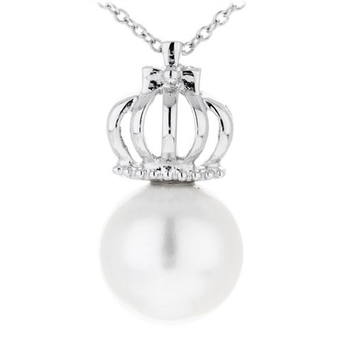 pendentif femme argent perle 8300394