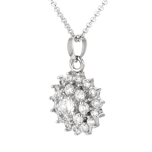 pendentif femme argent zirconium 8300030 pic2