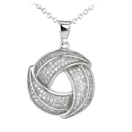 pendentif femme argent zirconium 8300037