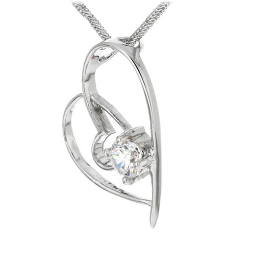 pendentif femme argent zirconium 8300051 pic2