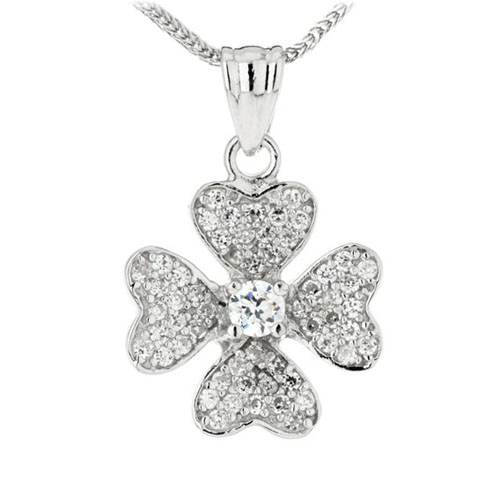 pendentif femme argent zirconium 8300054