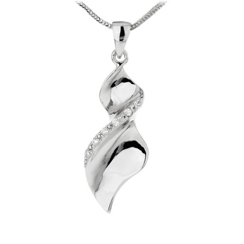 pendentif femme argent zirconium 8300056