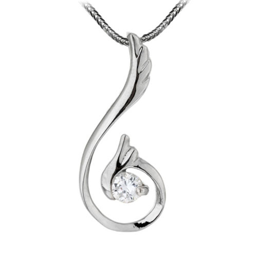 pendentif femme argent zirconium 8300057