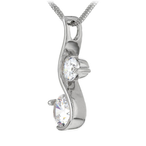 pendentif femme argent zirconium 8300058 pic2