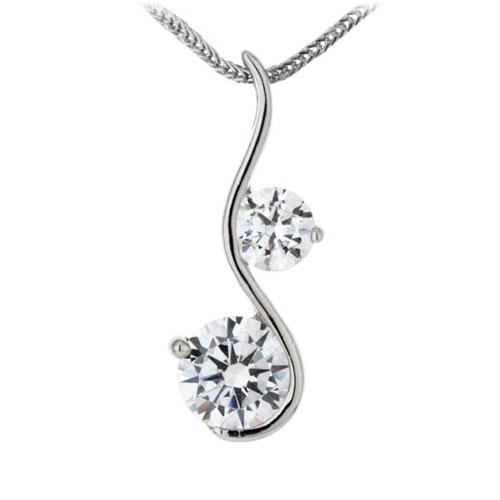 pendentif femme argent zirconium 8300058