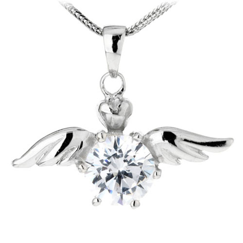 pendentif femme argent zirconium 8300059