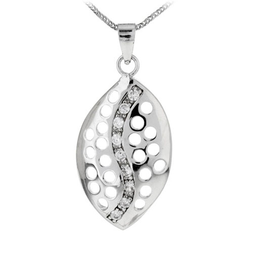 pendentif femme argent zirconium 8300061