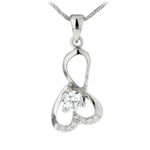 pendentif femme argent zirconium 8300062