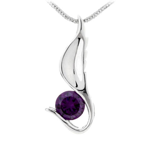 pendentif femme argent zirconium 8300063