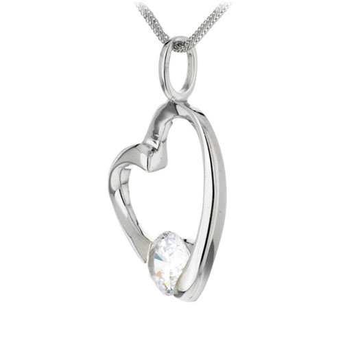 pendentif femme argent zirconium 8300072 pic2