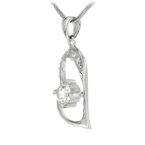 pendentif femme argent zirconium 8300073 pic2