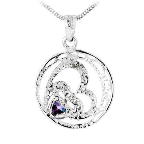 pendentif femme argent zirconium 8300078 pic3