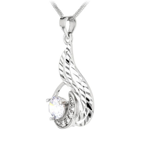 pendentif femme argent zirconium 8300079 pic2