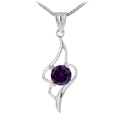 pendentif femme argent zirconium 8300080