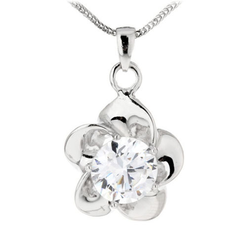 pendentif femme argent zirconium 8300105