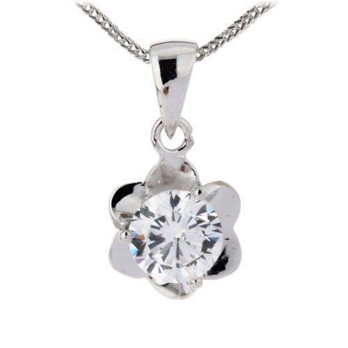 pendentif femme argent zirconium 8300107