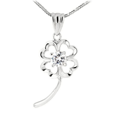 pendentif femme argent zirconium 8300109