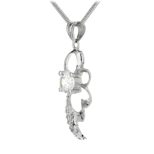 pendentif femme argent zirconium 8300119 pic2